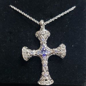 Victoria Wieck, Tanzanite and Topaz Cross